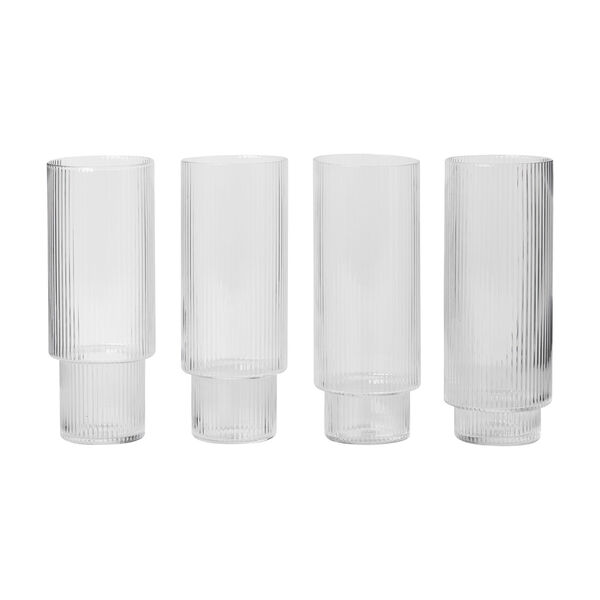 Ripple Longdrink Glas 4-pak Klar