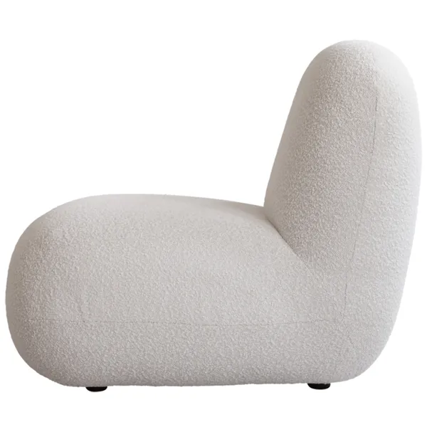 Toe Flat Lænestol Offwhite Bouclé