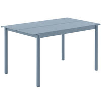 Linear Bord Stål 75x140 cm Pale Blue