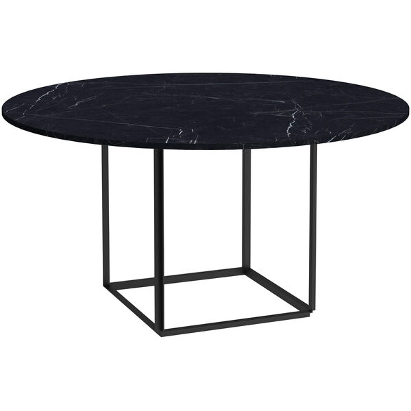 Florence Spisebord 145 cm Svart Marmor / Svart