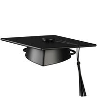 Studenterhue Sort