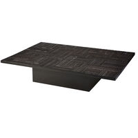 Teak Tabwa Blok Sofabord Sort 170x120 cm