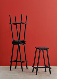 Taburete 8 Barstol 75 cm Sort