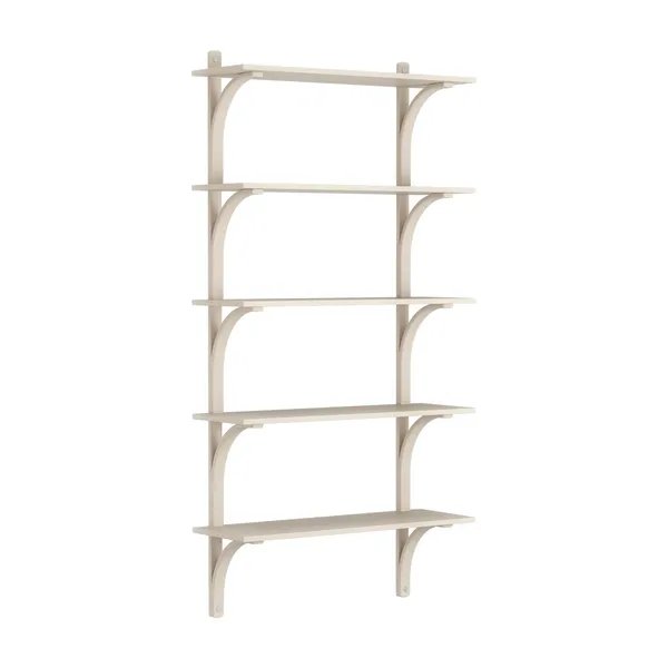 Levi Wall Shelf 90 cm Aluminium / White Pigmented Ash