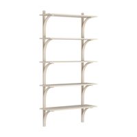 Levi Wall Shelf 90 cm Aluminium / White Pigmented Ash