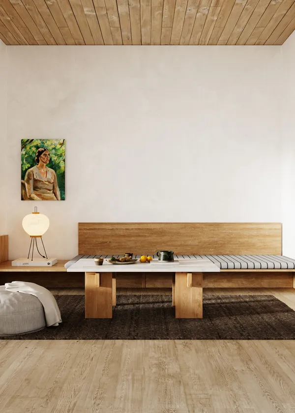 Arnold Salongbord 65x110 cm Lys Betong / Lys Eik