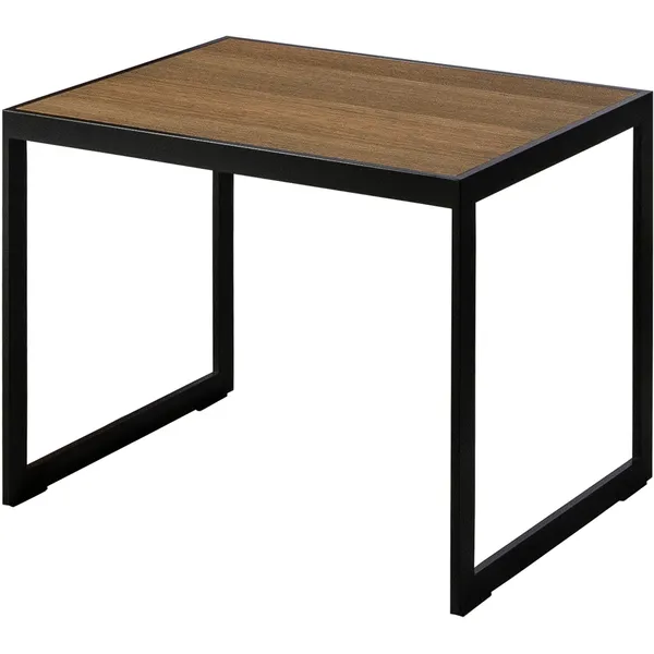 Square Sidebord 56x41x43 cm Sort/Burned Walnut