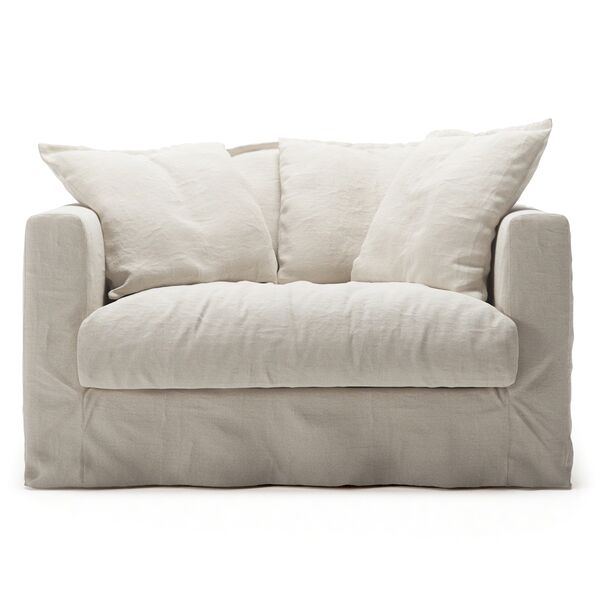 Betræk Til Le Grand Air Love Seat Hør Creamy White