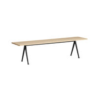 Pyramid Bench 12 190X40 Black Frame/Smoked