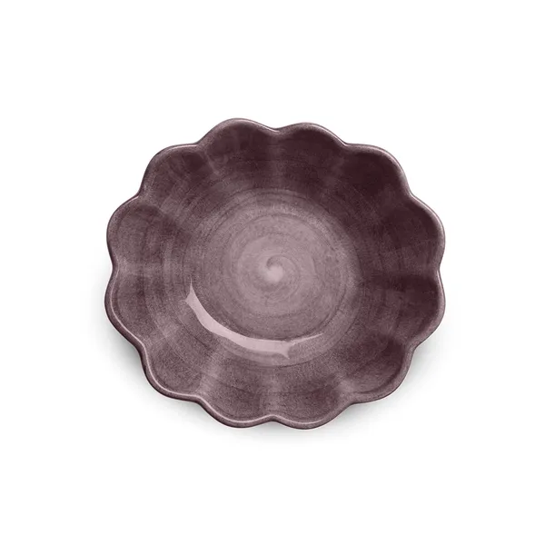 Oyster Skål 16x18 cm Plommon