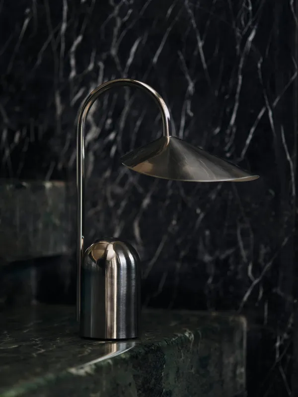 Arum Portabel Lampe Rustfritt Stål
