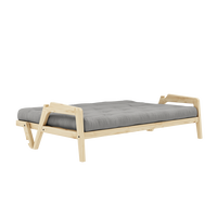 Grab Sovesofa Med Madras Klarlakeret / Grå