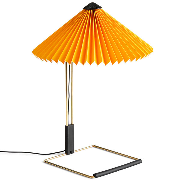Matin Bordlampe 300 mm Poleret Messing / Bright Yellow