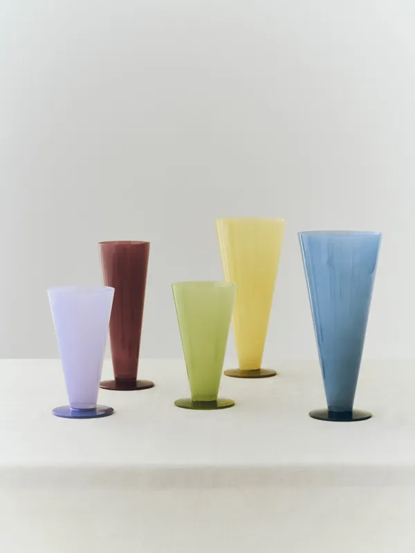 Conical Vase Large Petrol Blue / Dark Blue