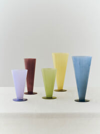 Conical Vase Large Petrol Blue / Dark Blue
