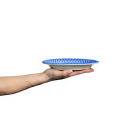 Bubbles Oval Tallerken 20cm Lyseblå