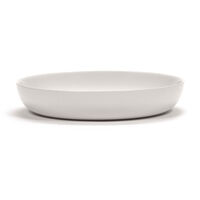 Feast Deep Plate 22 cm White / Red Striped
