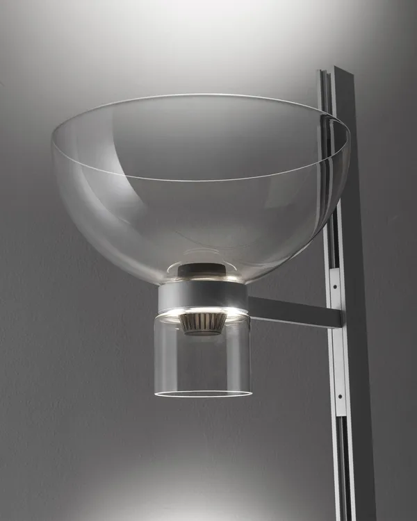Nocturne Floor Lamp Bowl Silver