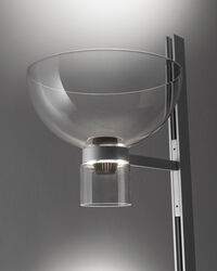 Nocturne Floor Lamp Bowl Silver