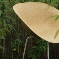 Mat Armstol Hemp / Cremefarvet