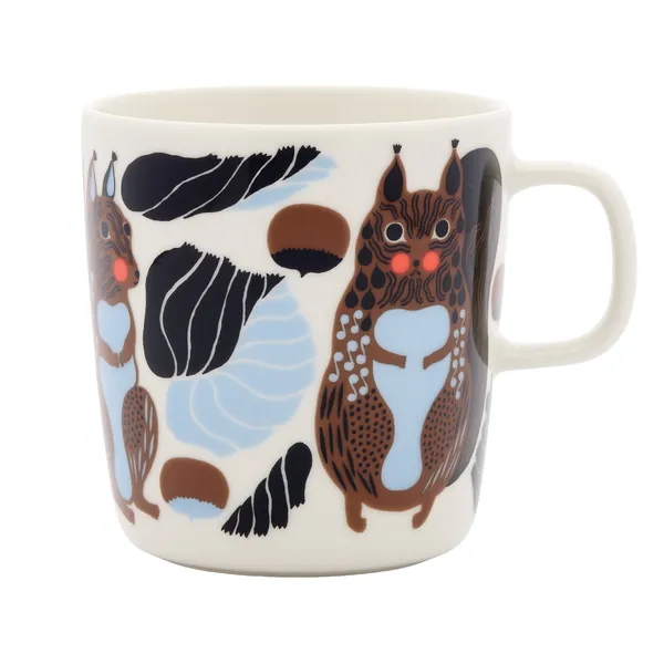 Kurre Mugg 40 cl Brun / Ljusblå