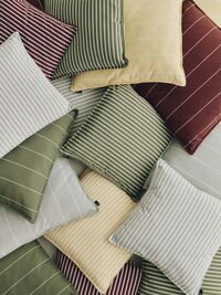 Terrazza Cushion 50x50 cm Olive bold stripe