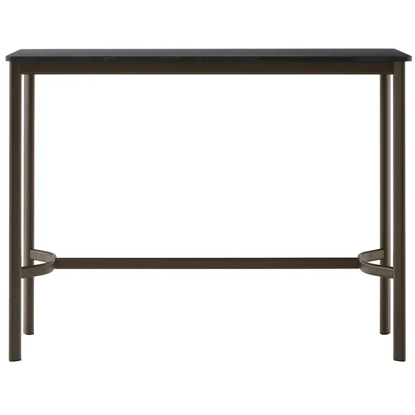 Drip HW113 Barbord 50x140x105 cm Sort Laminat / Bronzefarvet