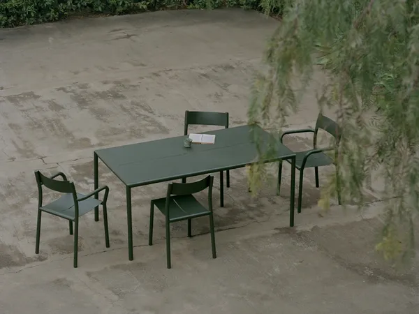 May Table 170x85 Outdoor Steel Dark Green