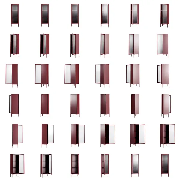Store Skåp 50x150 cm Bordeaux