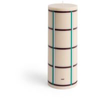 Column Blockljus Stor Grön / Off-white / Silver / Bordeaux