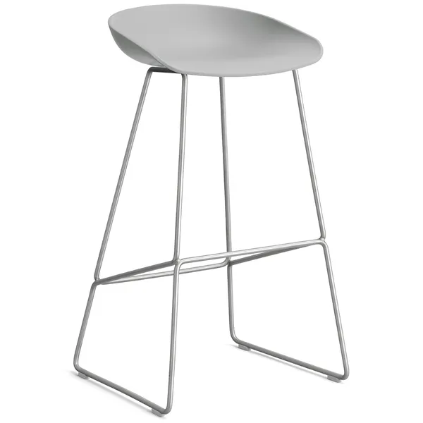 AAS 38 2.0 Barstol 75 cm Rustfritt Stål / Concrete Grey