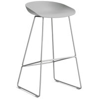 AAS 38 2.0 Barstol 75 cm Rustfritt Stål / Concrete Grey
