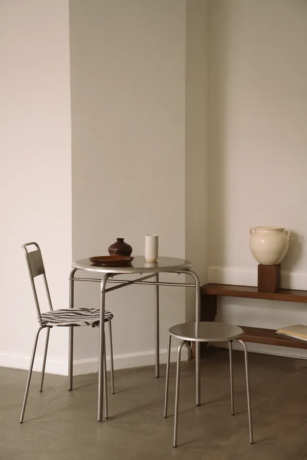 Petit Rond Bord Rostfritt Stål Ø65 cm