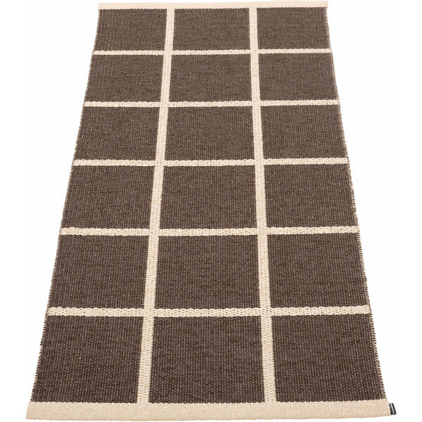 Criss Muovimatto Dark Brown / Cream 70x150 cm