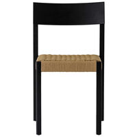 Mauro Stol Sort Eg / Paper Cord
