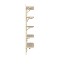 Levi Wall Shelf 180 cm Big Aluminium / Naturlack Ash