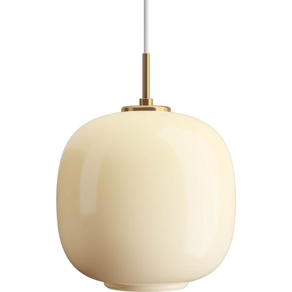 VL45 Radiohus Pendel 250 mm Mässing / Glossy Pale Yellow
