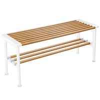 Nostalgi Benk 100 cm Eik / Hvit