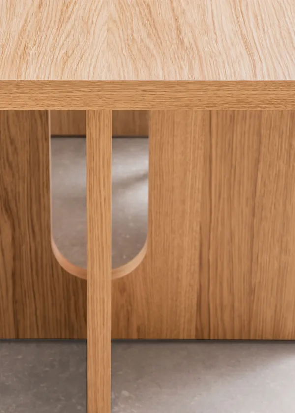 Androgyne Ruokapöytä Suorakulmainen Natural Oak 280x110 cm