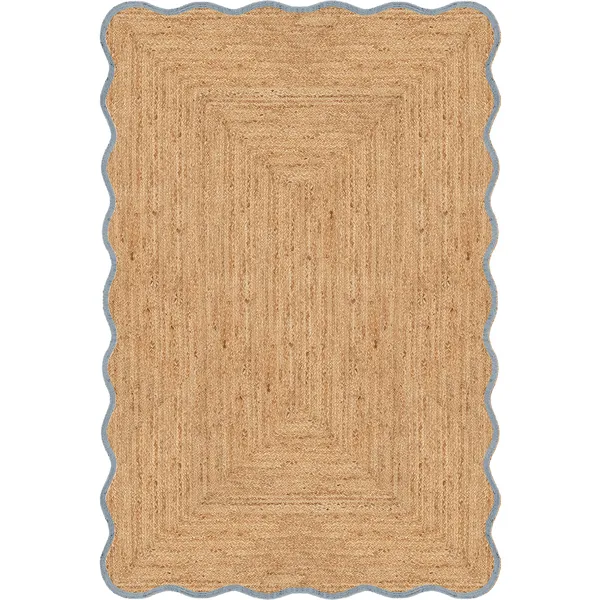 Scallop Juuttimatto 140x200 cm Misty Blue