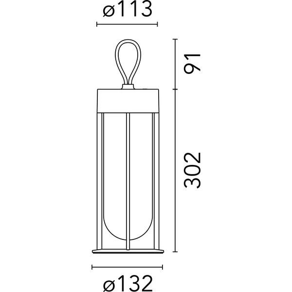 In Vitro Unplugged Bordslampa Vit