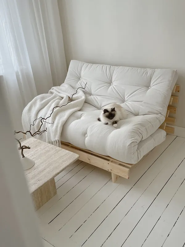 Roots 140 Sovesofa Med Madras Raw / Naturlig