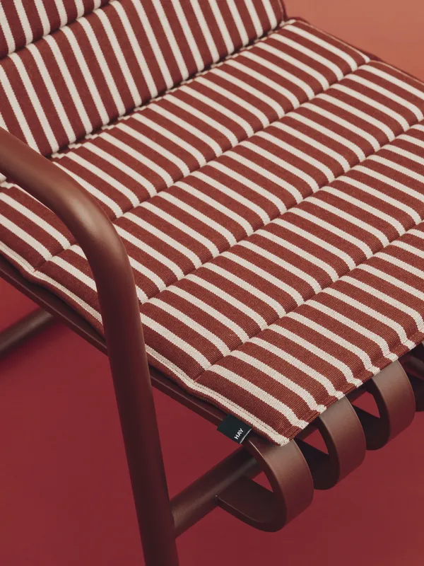 Terrazza Folding Seat Cushion 82x40 cm Terracotta bold stripe