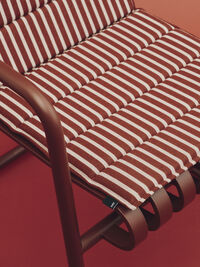 Terrazza Folding Seat Cushion 82x40 cm Terracotta bold stripe