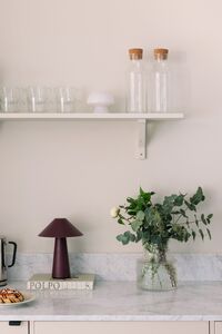 Cannes Bordslampa Portabel Vinröd