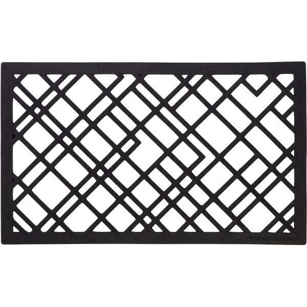 Lines Doormat 60x90 cm Black