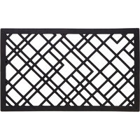 Lines Doormat 60x90 cm Black