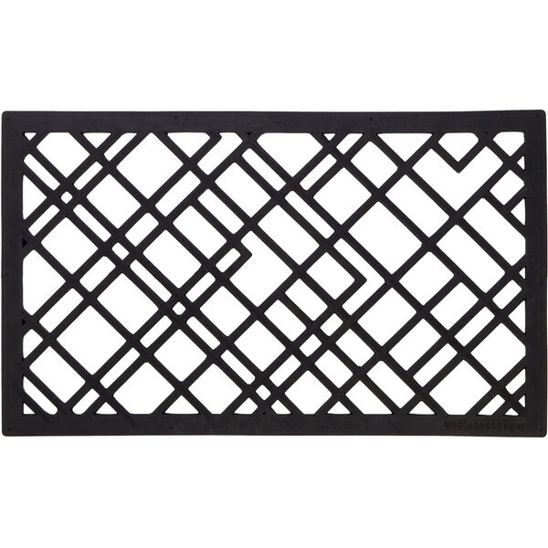 Lines Doormat 45x75 cm Black