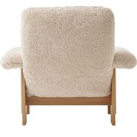 Brasilia Fåtölj Naturlig Ek / Sheepskin Nature