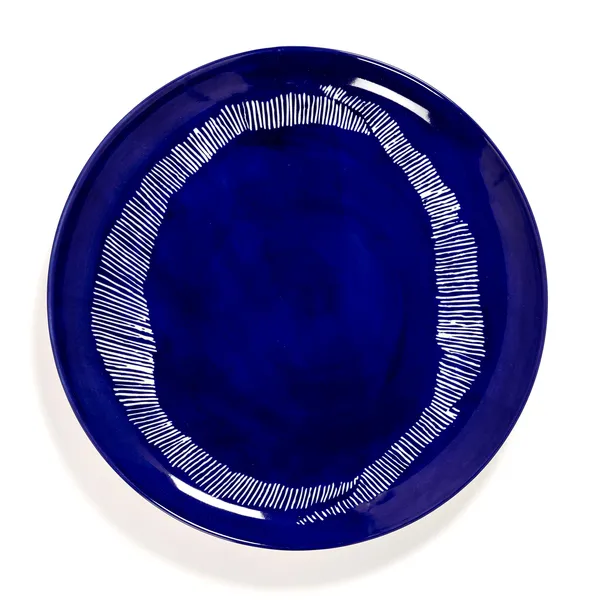 Feast Plate 265 cm Dark Blue / White Striped